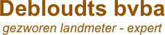 Debloudts bvba
gezworen landmeter - expert